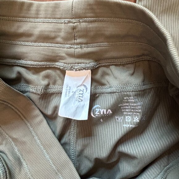ZYIA Active Everywhere Women’s Jogger Pants Size 4 Olive Green Drawstring - Picture 11 of 16